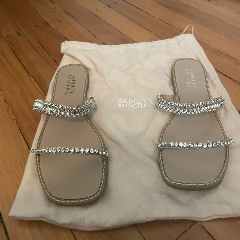 BADGLEY MISCHKA COLLECTION Thina Slide Sandal Size 9‎